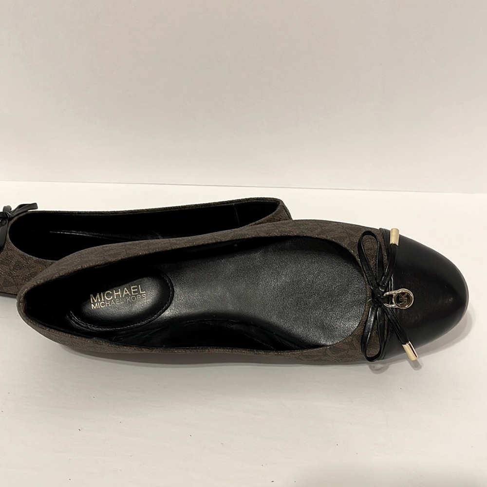 MICHAEL Michael Kors Black and Brown Patterned Loafers - Picture 8 of 9